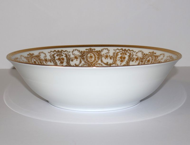 Camille Tharaud Limoges 9" Vegetable Bowl – Veritable Incrustation Double Dorure