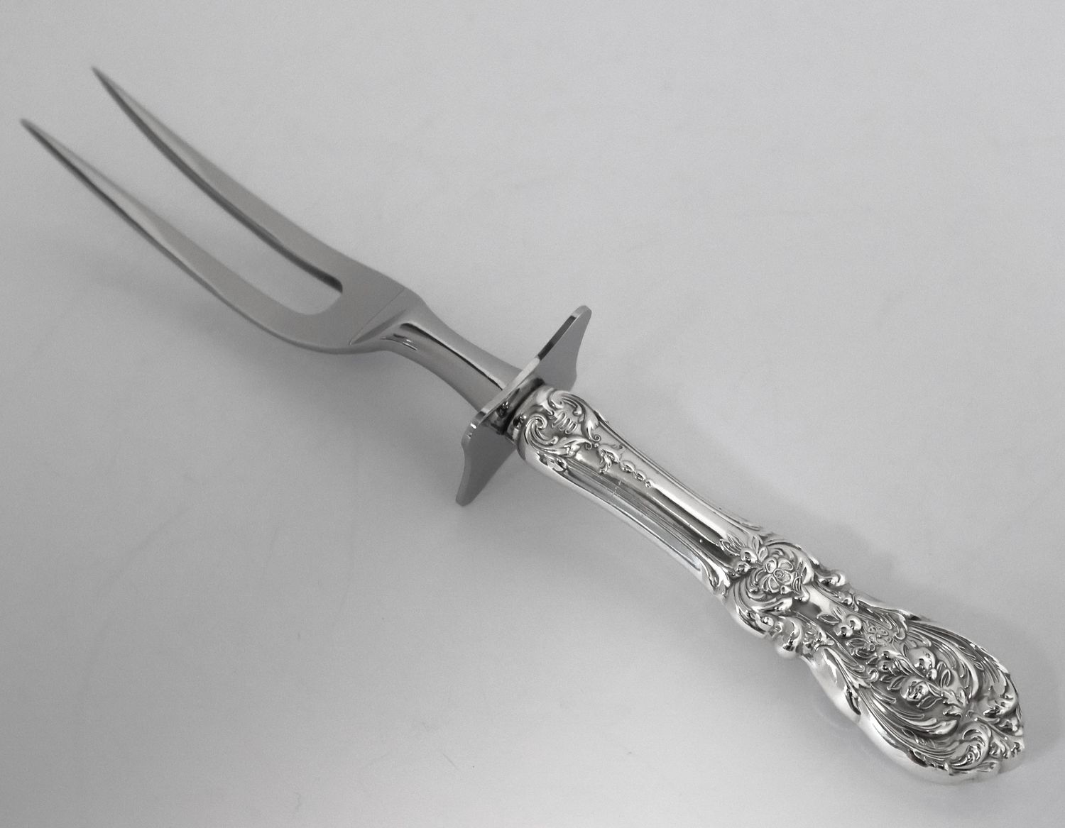 Reed &amp; Barton Francis I Sterling Silver Carving Fork – 8 3/4” – No Monogram