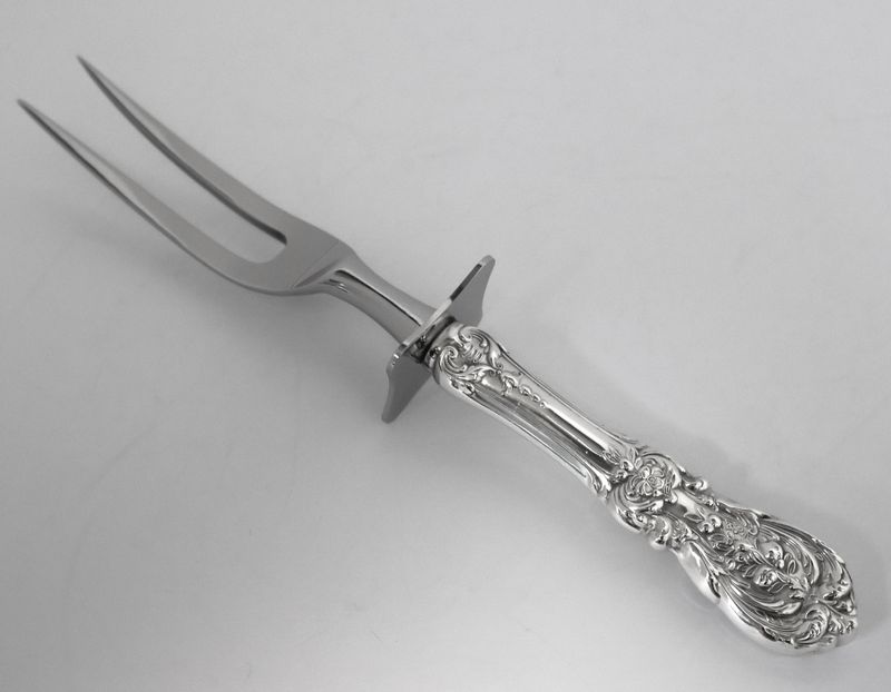 Reed &amp; Barton Francis I Sterling Silver Carving Fork – 8 3/4” – No Monogram
