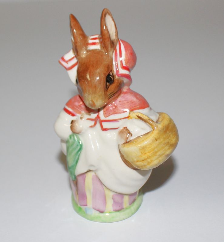 Beswick &quot;Mrs. Rabbit&quot; Beatrix Potter’s Porcelain Figurine - Made in England
