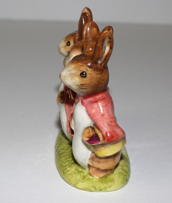 Beswick “Flopsy, Mospsy &amp; Cottontail” Beatrix Potter’s Porcelain Figurine – Made in England