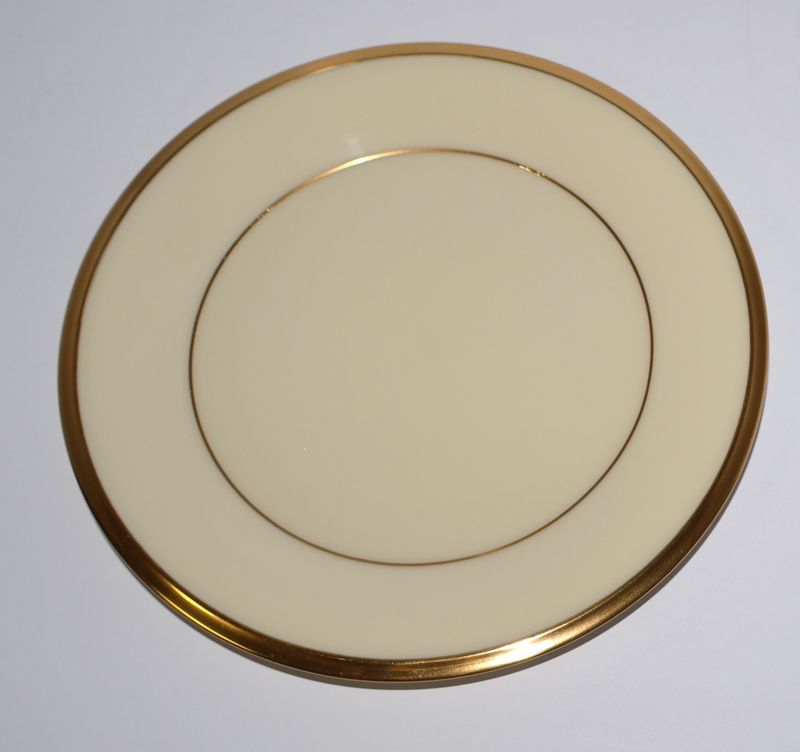 Lenox Eternal Bread Plate – Ivory with Gold Trim – Made in USA | Multiple Available