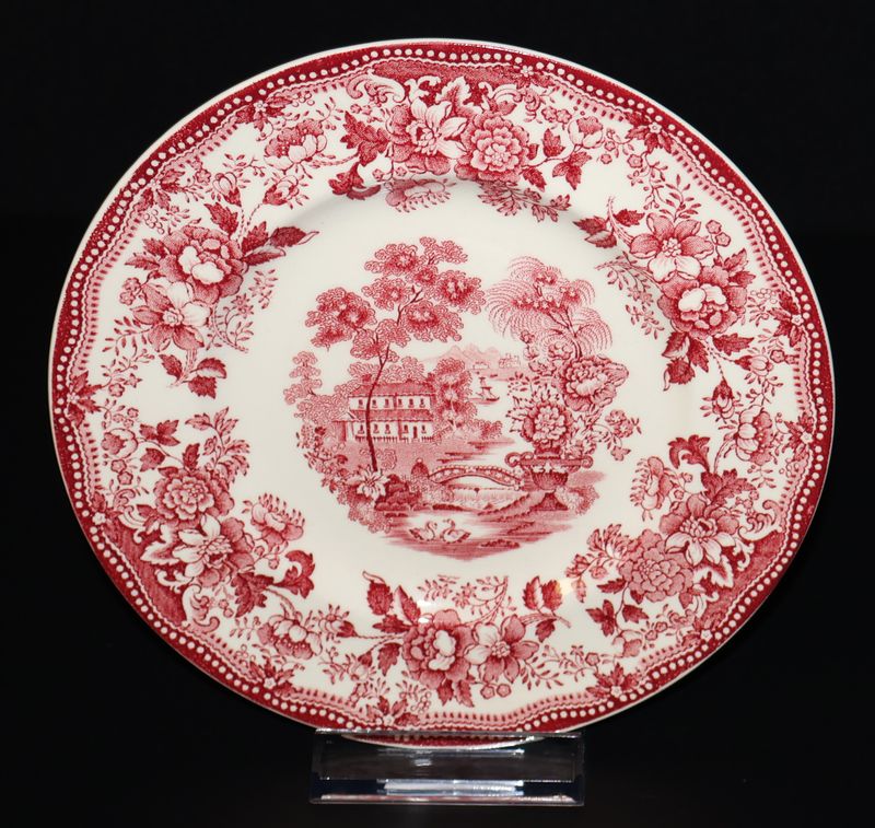 Royal Staffordshire Tonquin Red Pink Bread Plate – England | Multiple Available