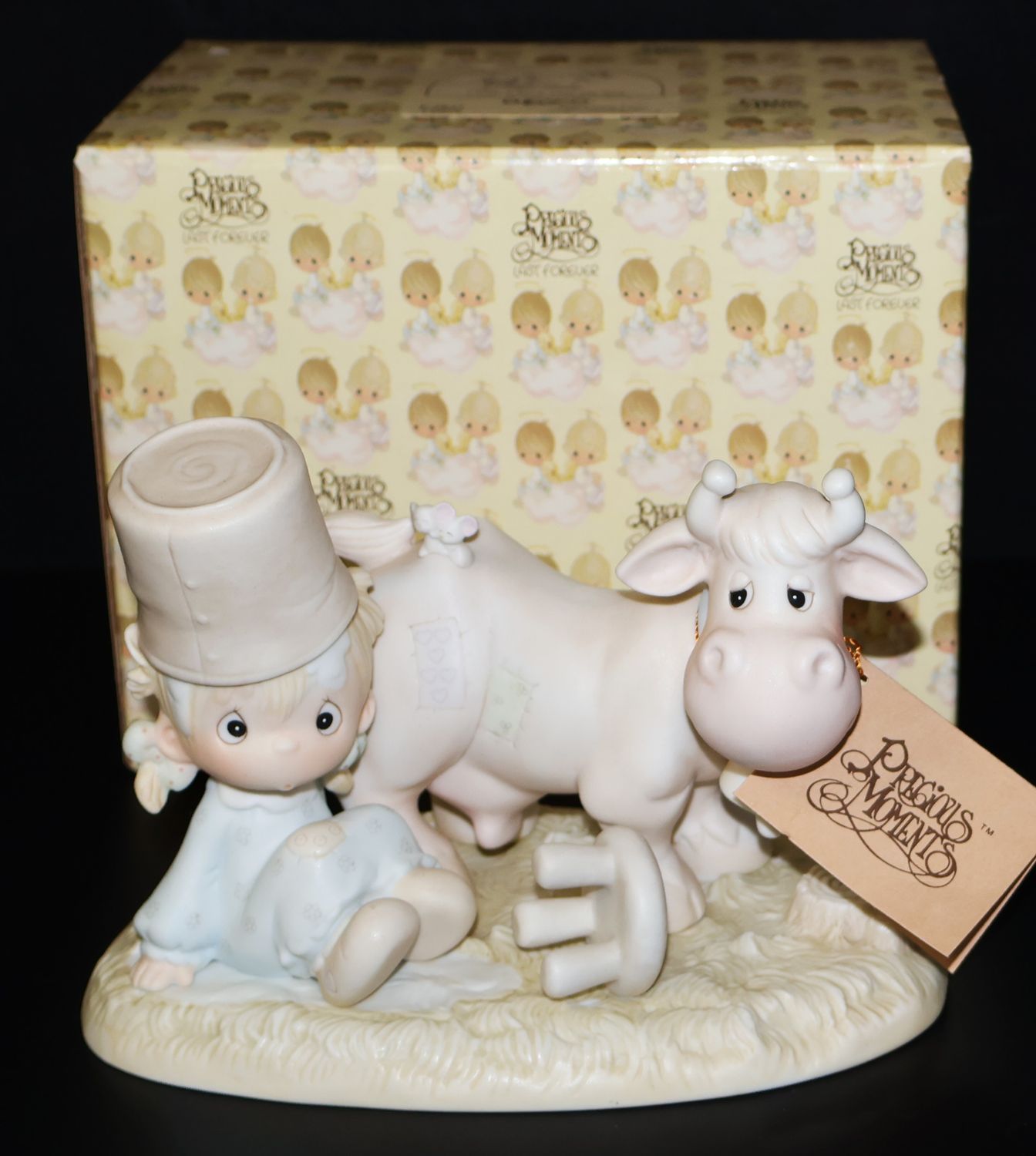 Precious Moments 1983 Figurine #E-2827 – “I Get a Kick Out of You” (With Original Box)