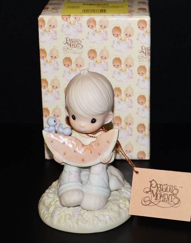 Precious Moments Figurine #521515 – “Water-Meloncholy Day Without You” (with Original Box)