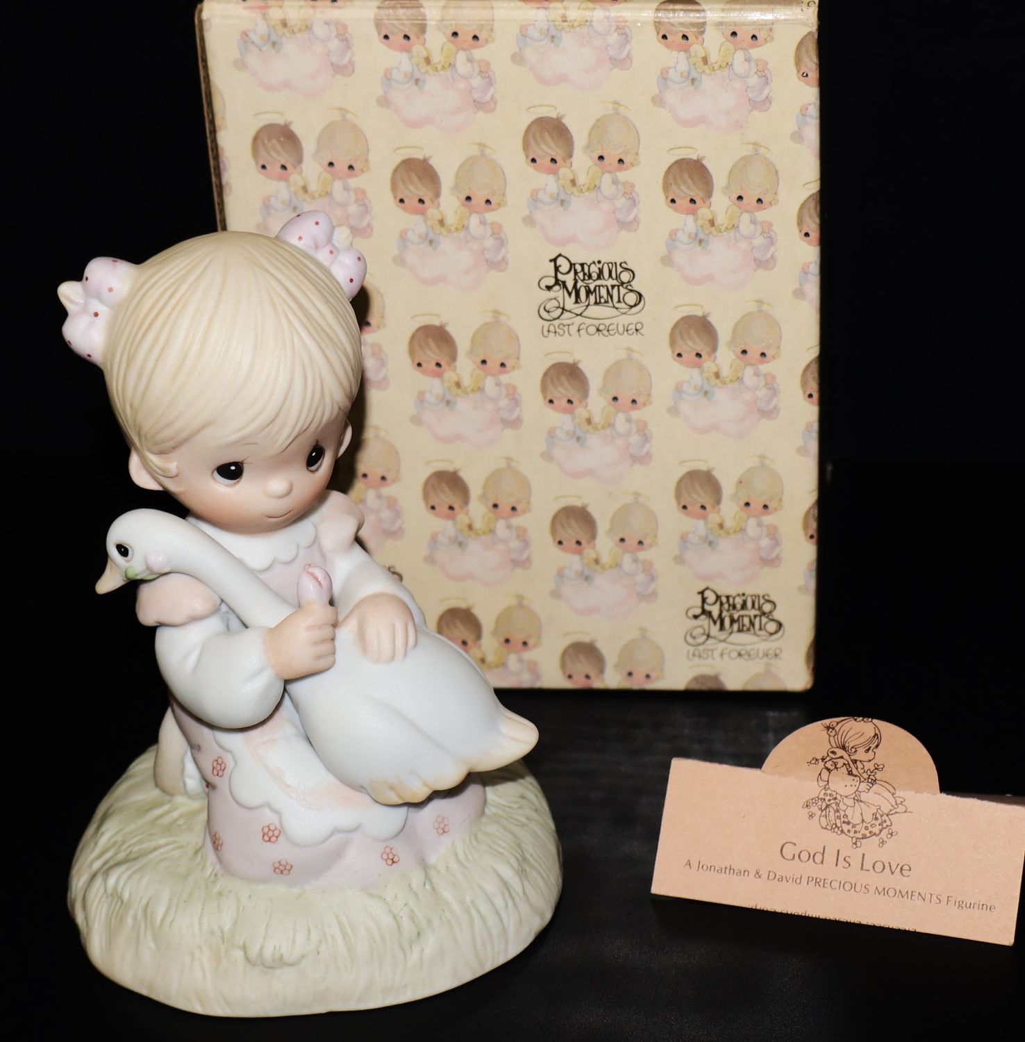 Precious Moments Figurine #E-5213 – “God Is Love” (1980) with Original Box