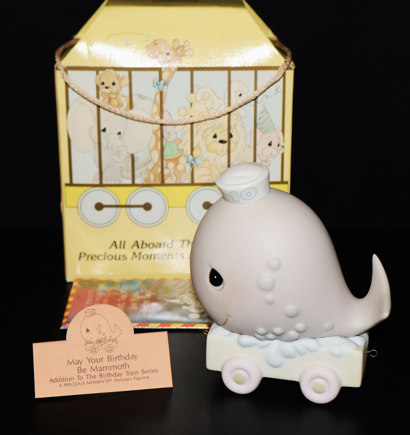 Precious Moments “May Your Birthday Be Mammoth” Age 10 Train Figurine #521825 (with Box)