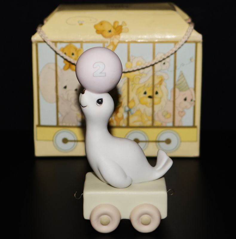 Precious Moments “God Bless You on Your Birthday” Train Figurine (Age 2) #15962 - with Box