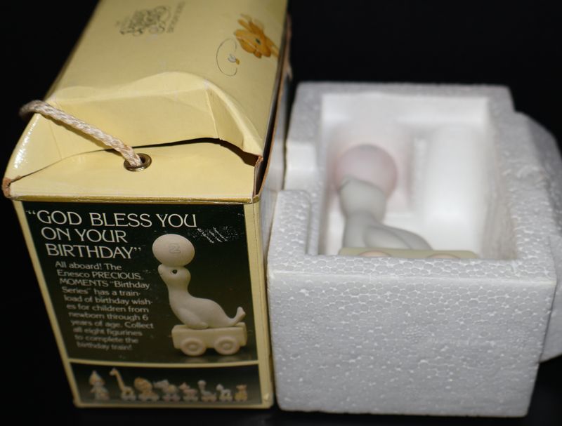 Precious Moments “God Bless You on Your Birthday” Train Figurine (Age 2) #15962 - with Box