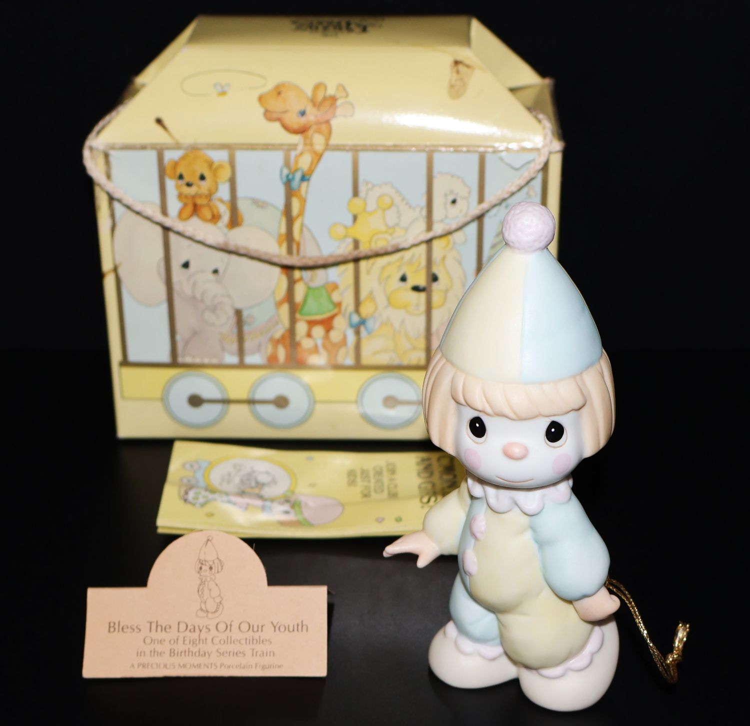 Precious Moments “Bless the Days of Our Youth” Clown Figurine #16004 (with Box)