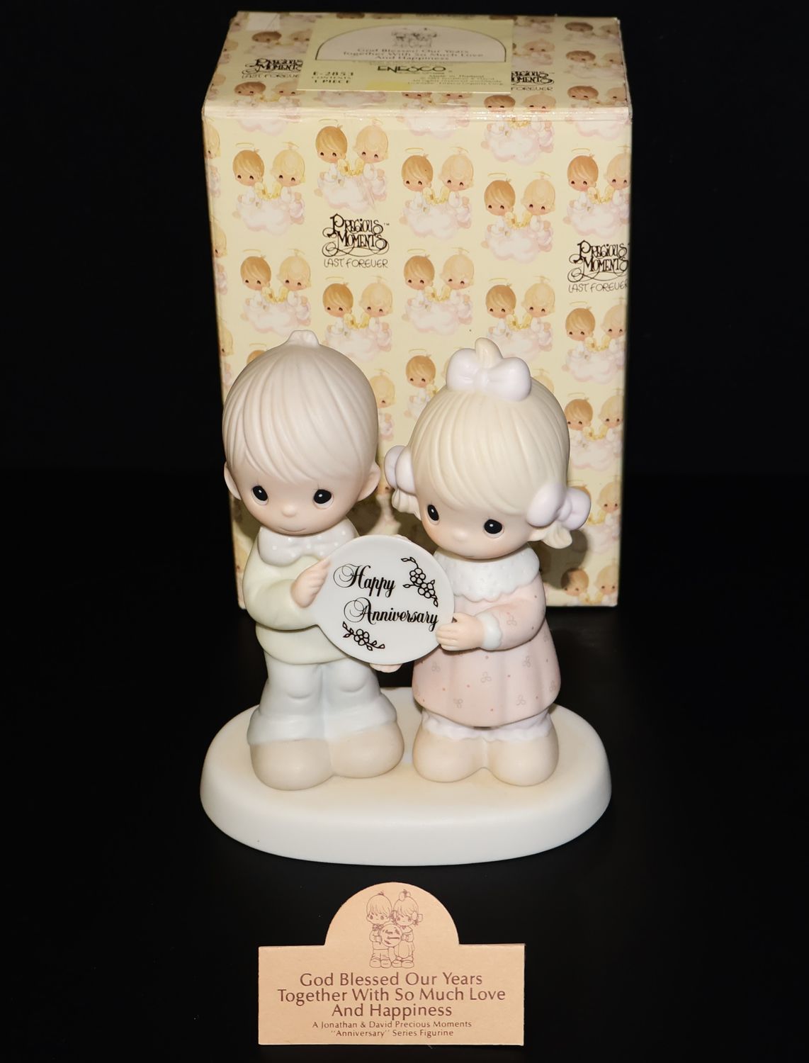 Precious Moments 1983 Figurine – “God Blessed Our Years Together” (E-2853) with Original Box