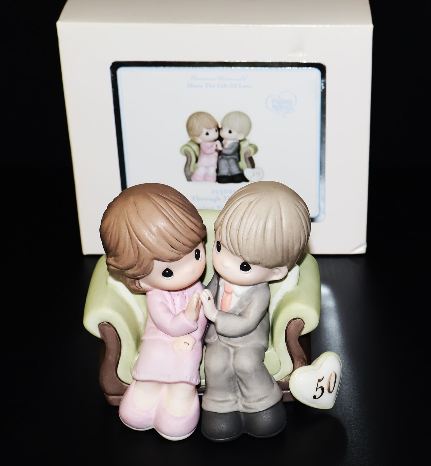 Precious Moments “Through the Years” 50th Anniversary Figurine (#123021) with Original Box