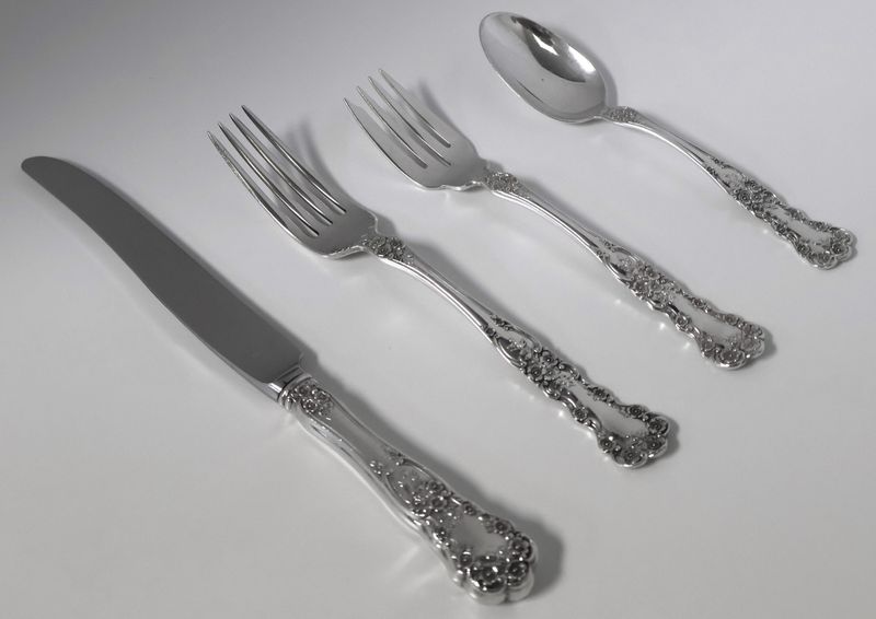 Gorham Buttercup Sterling 4-Piece Place Setting – Old Mark – No Mono – Multiple Sets Available