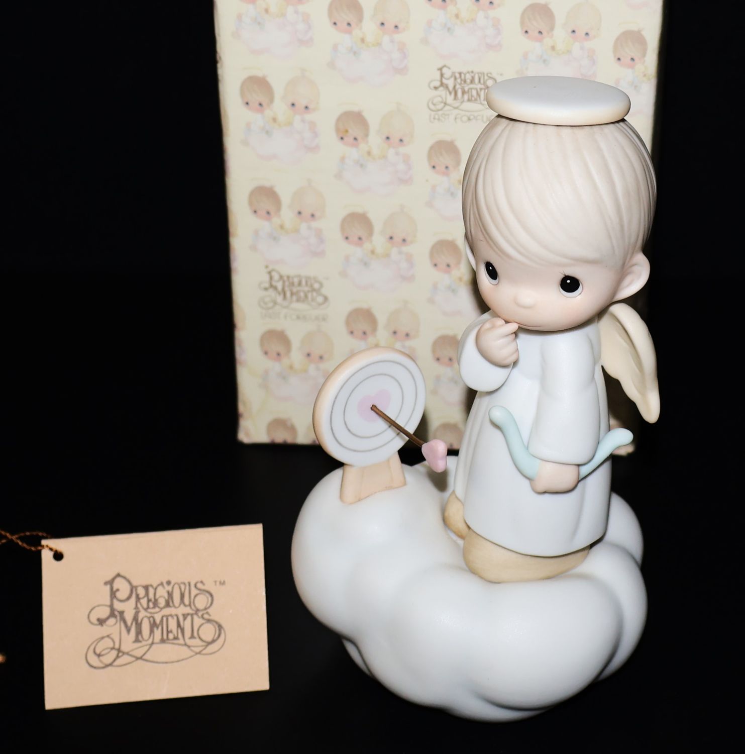 Precious Moments 1985 Figurine – “Sending My Love” (100056) with Original Box