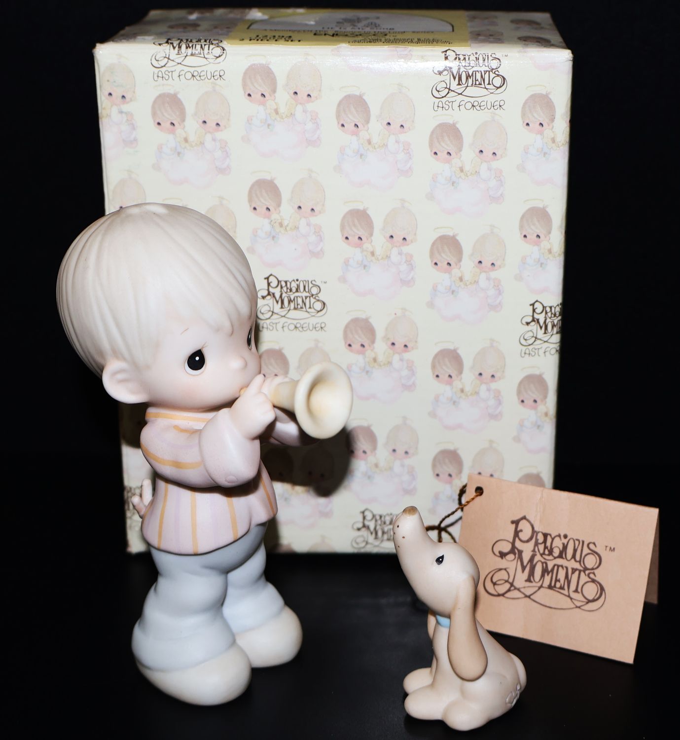 Precious Moments 2-Piece Figurine Set – “He Is My Song” (12394) with Original Box