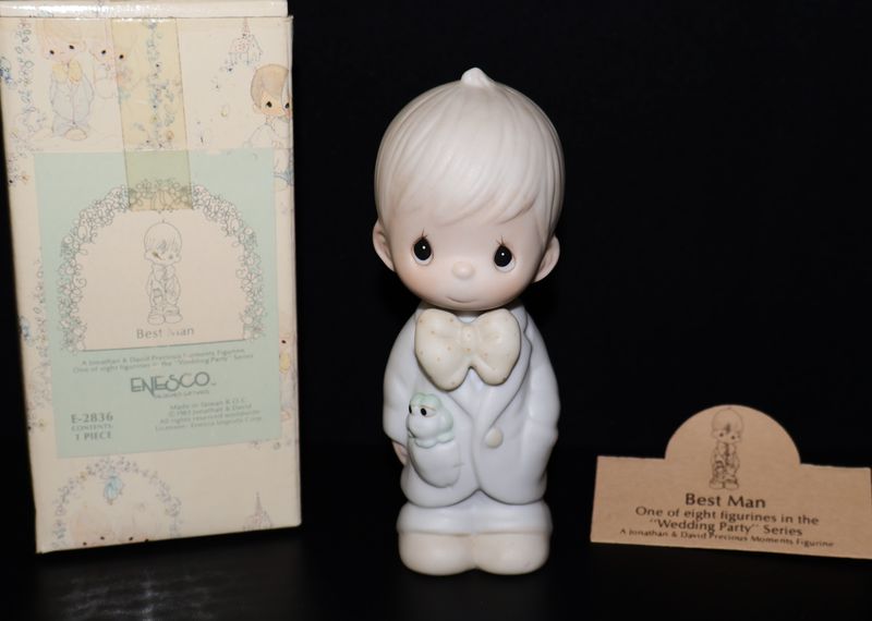 Precious Moments 1983 Figurine “Best Man” (E-2836) with Original Box