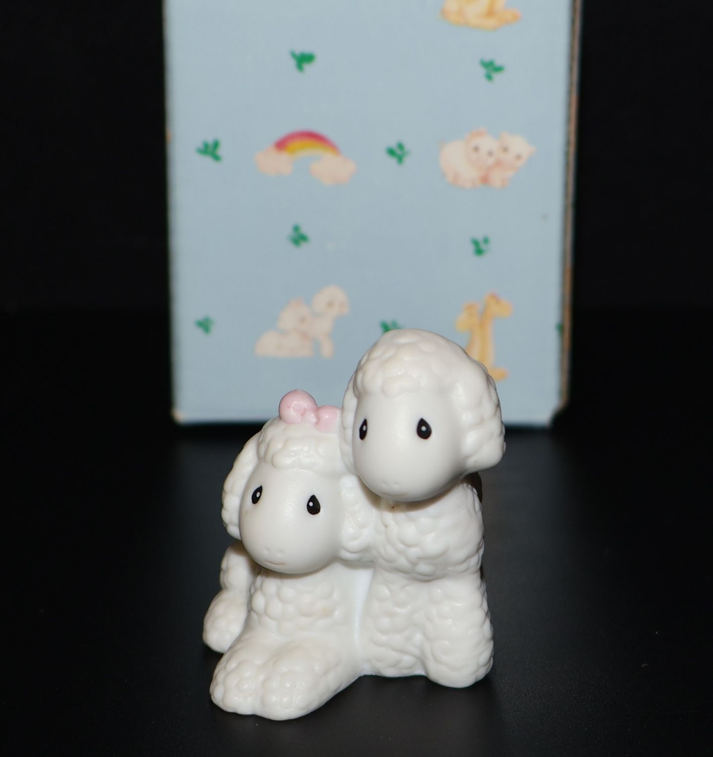 Precious Moments 1992 “Two by Two” Sheep Figurine #530077 with Original Box