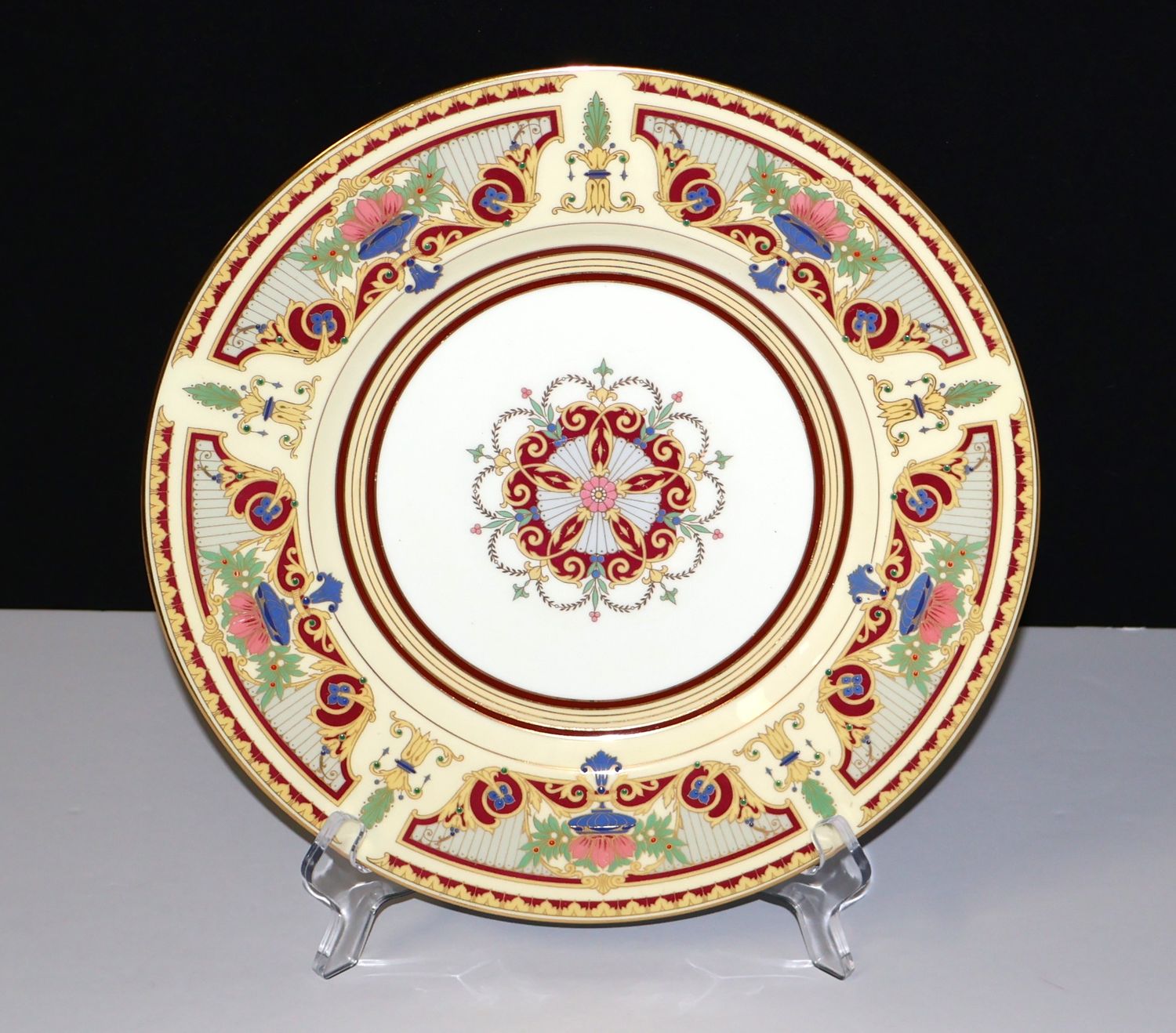 Mintons Jeweled Enameled 10 5/8&quot; Dinner Plate – Pattern H4035 | Rare Vintage Find | Multiple Available
