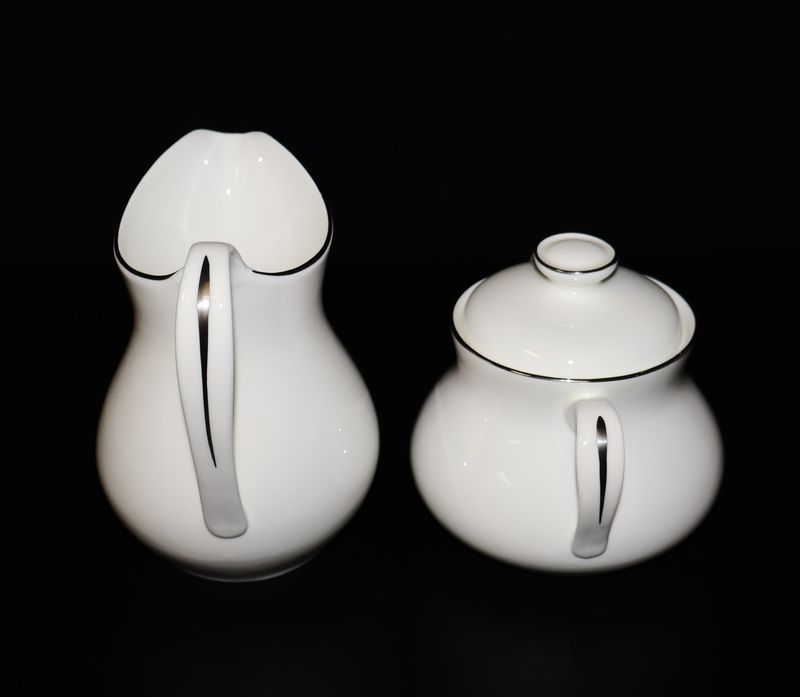 Royal Doulton Carousel 3-Piece Creamer &amp; Sugar Bowl with Lid | H4975 England