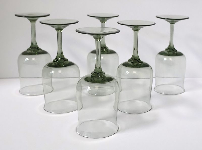 Lenox Crystal Green Mist Water Goblets – Set of 6 | 7 1/8” Tall
