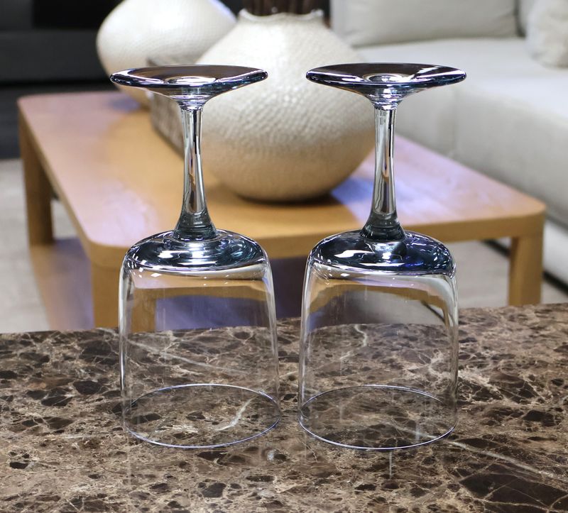 Kosta Boda King Karl Twilight Blue 6 3/4” Water Goblets – Set of 2 | Multiple Sets Available