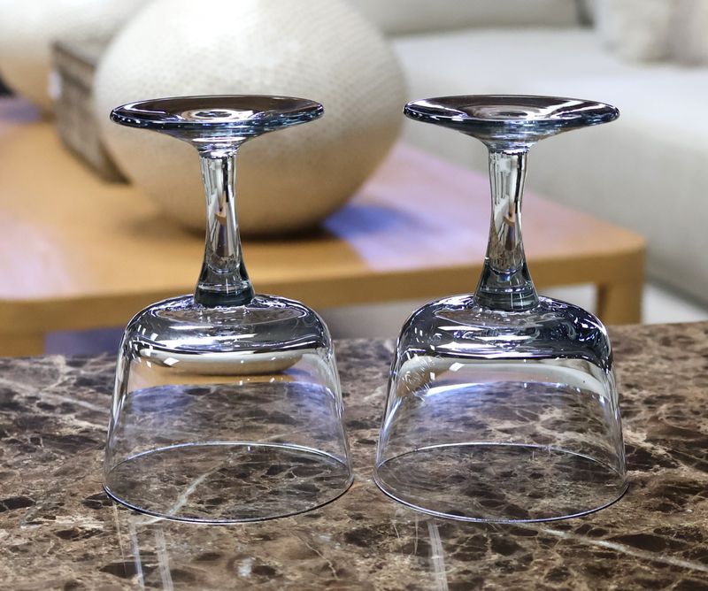 Kosta Boda King Karl Twilight Blue Sherry / Port Glasses – Set of 2 | Multiple Sets Available