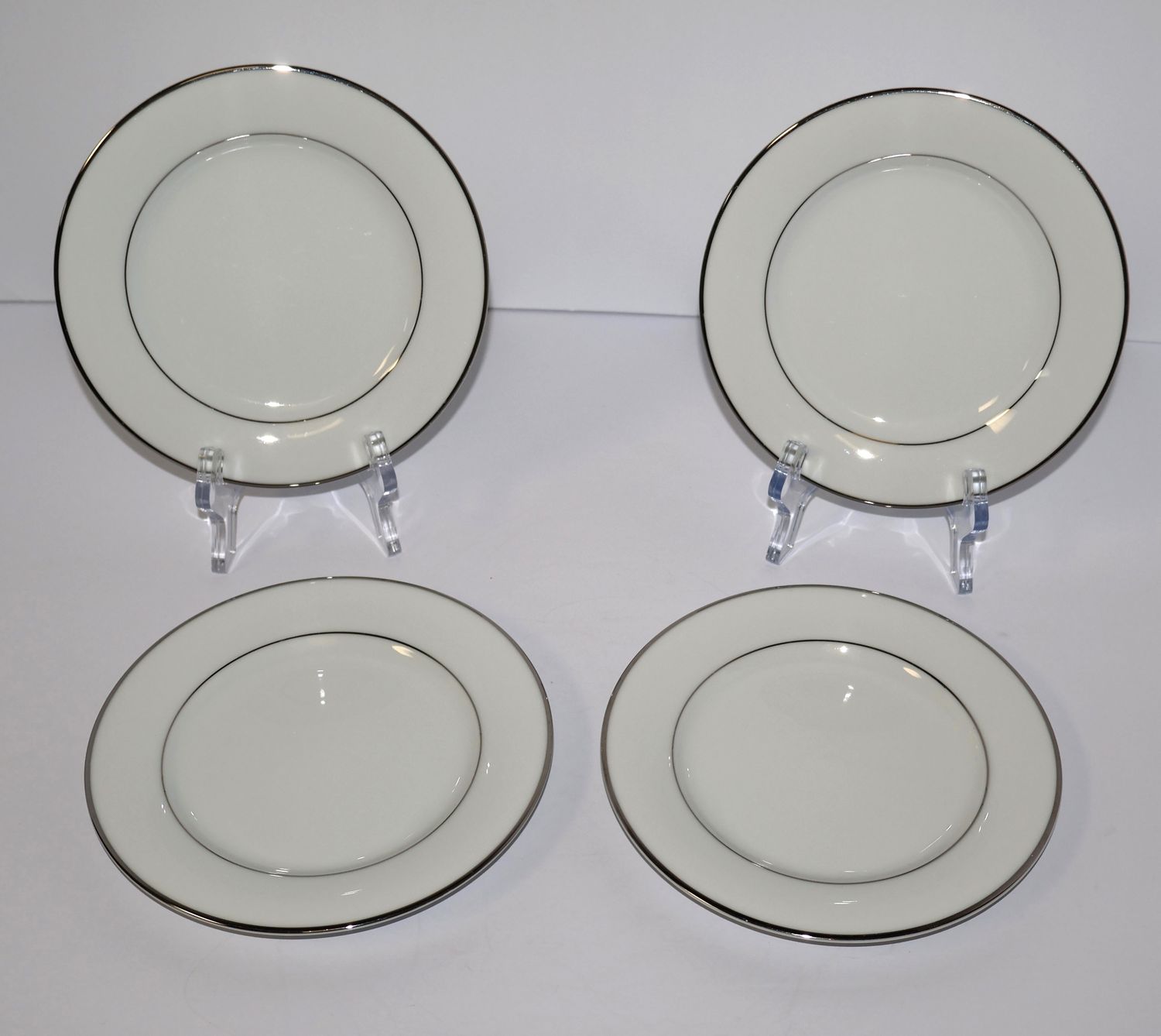 Noritake Derry (5931) 6 1/4&quot; Bread Plates – Set of 4 | Platinum Trim