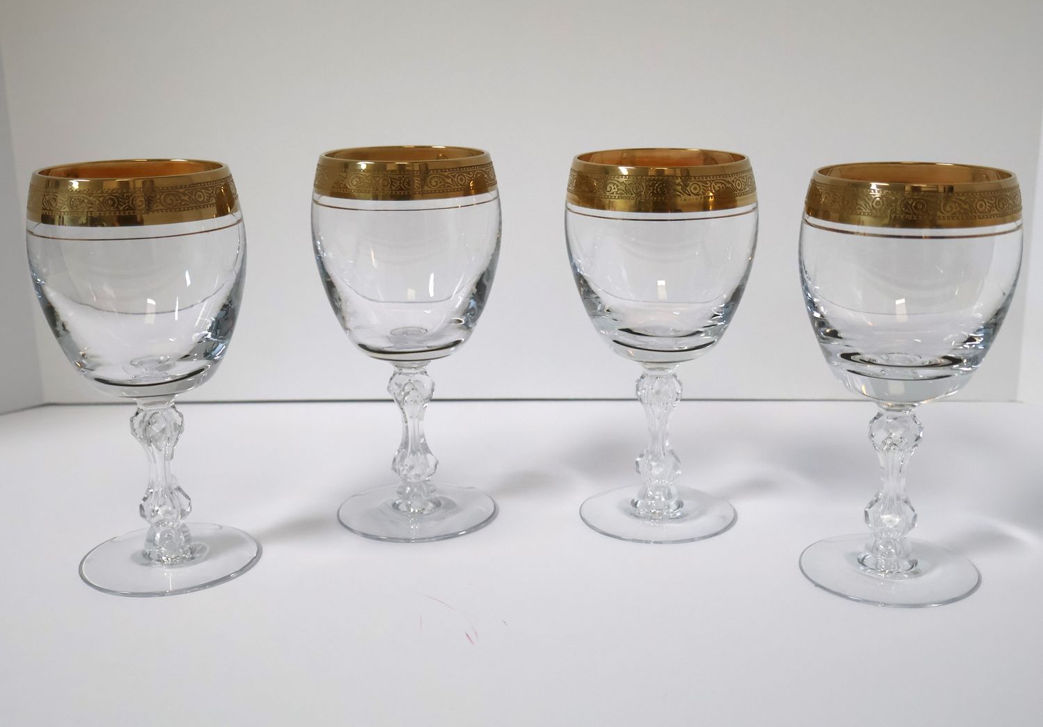 Tiffin-Franciscan Westchester 6 7/8” Water Goblets – Set of 4 | Made in the USA
