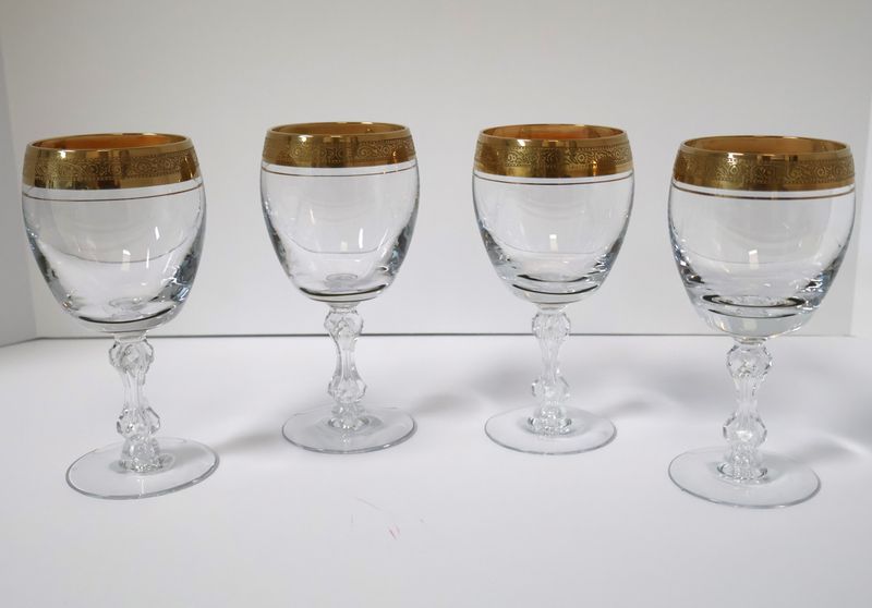 Tiffin-Franciscan Westchester 6 7/8” Water Goblets – Set of 4 | Made in the USA
