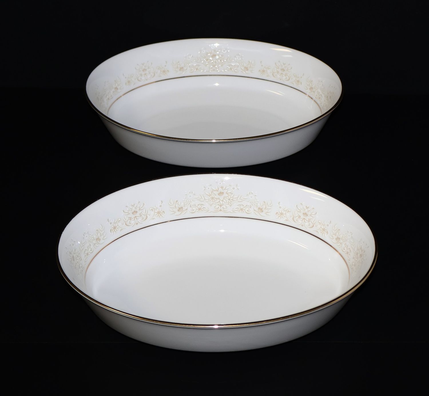 Noritake Dearest 9 5/8” Oval Vegetable Serving Bowls | Set of 2