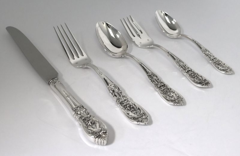 Tuttle Richelieu Sterling Silver 5-Piece Dinner Size Place Setting - No Mono | Multiple Sets