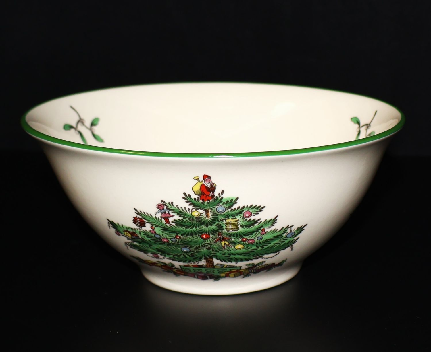 Spode Christmas Tree Round Nut Bowl / Serving Dish – 5 3/8” | Made in England