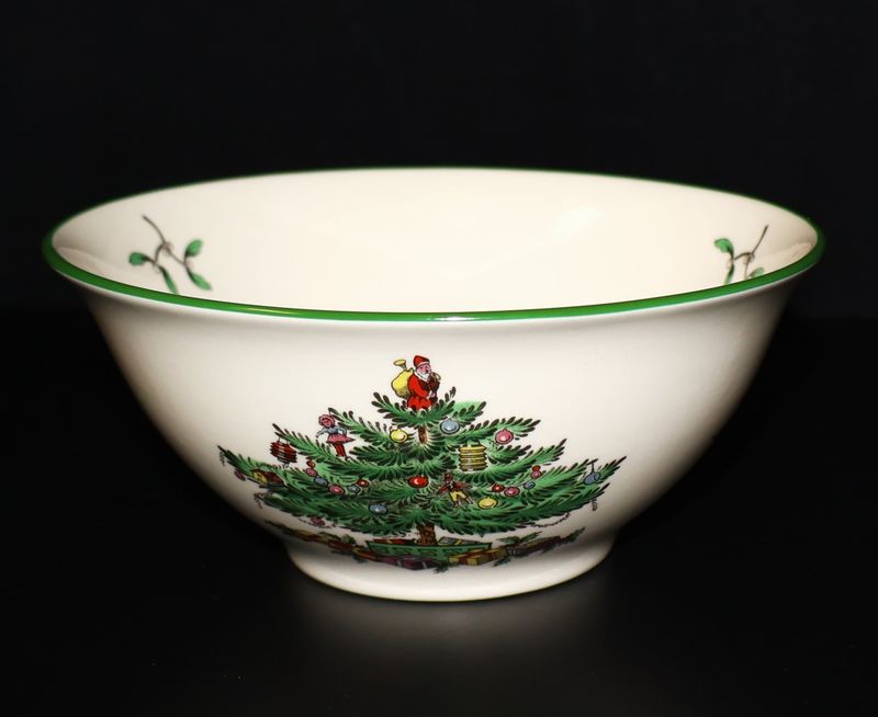 Spode Christmas Tree Round Nut Bowl / Serving Dish – 5 3/8” | Made in England
