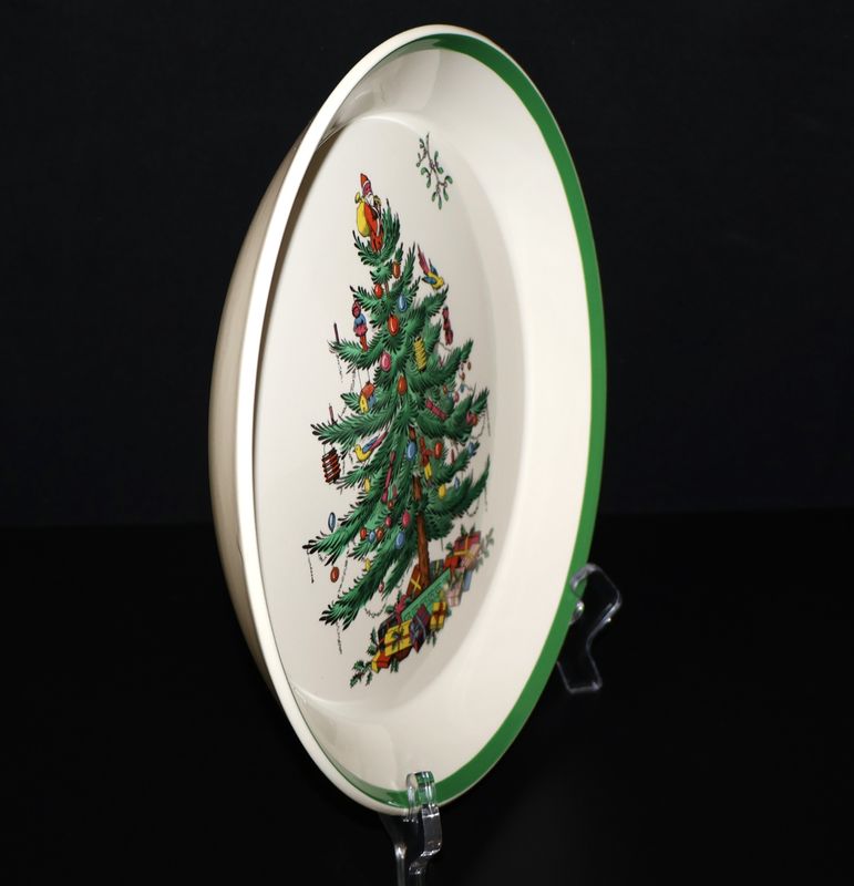 Spode Christmas Tree Round Pie Plate / Serving Dish – 9 3/4” | Made in England