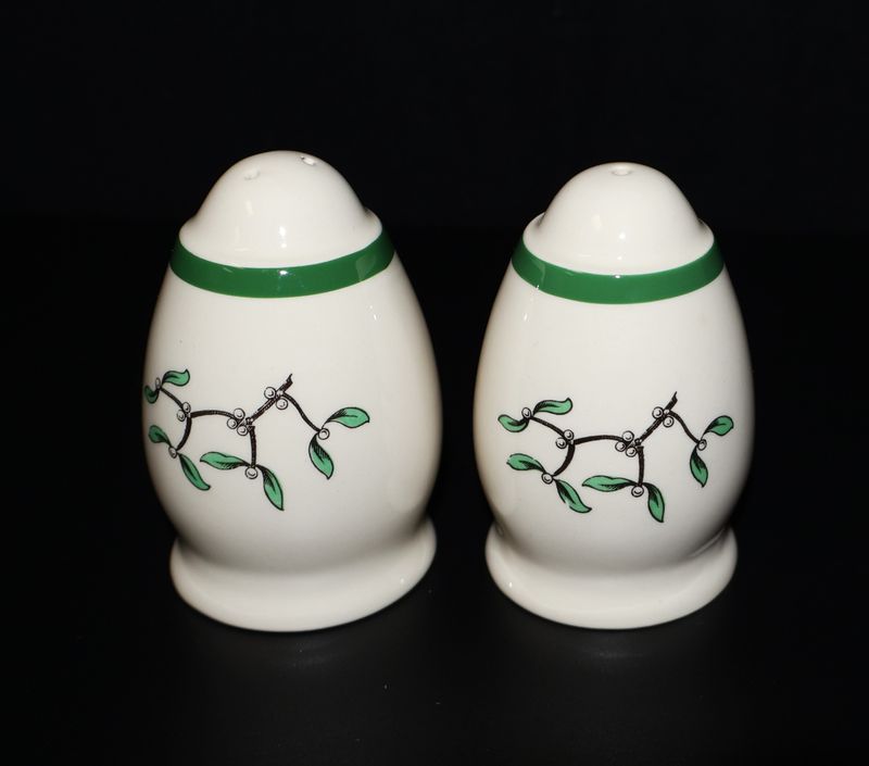 Spode Christmas Tree Salt &amp; Pepper Shaker Set – Made in England | Includes Stoppers