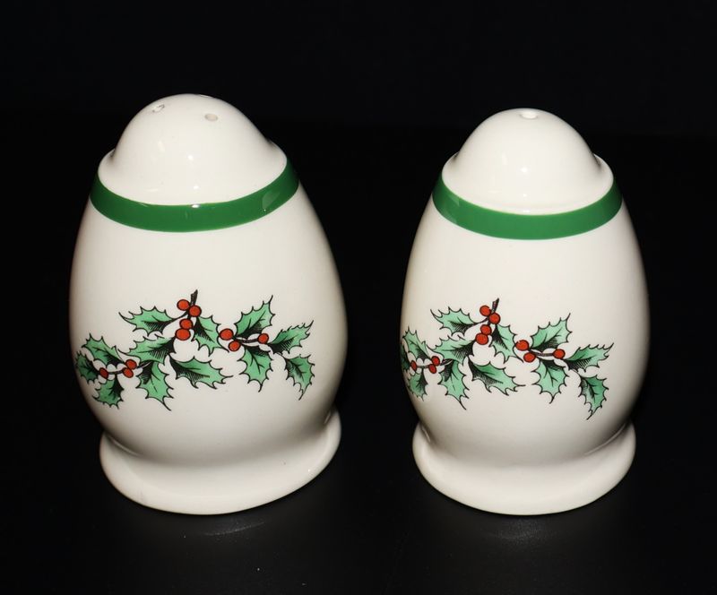 Spode Christmas Tree Salt &amp; Pepper Shaker Set – Made in England | Includes Stoppers
