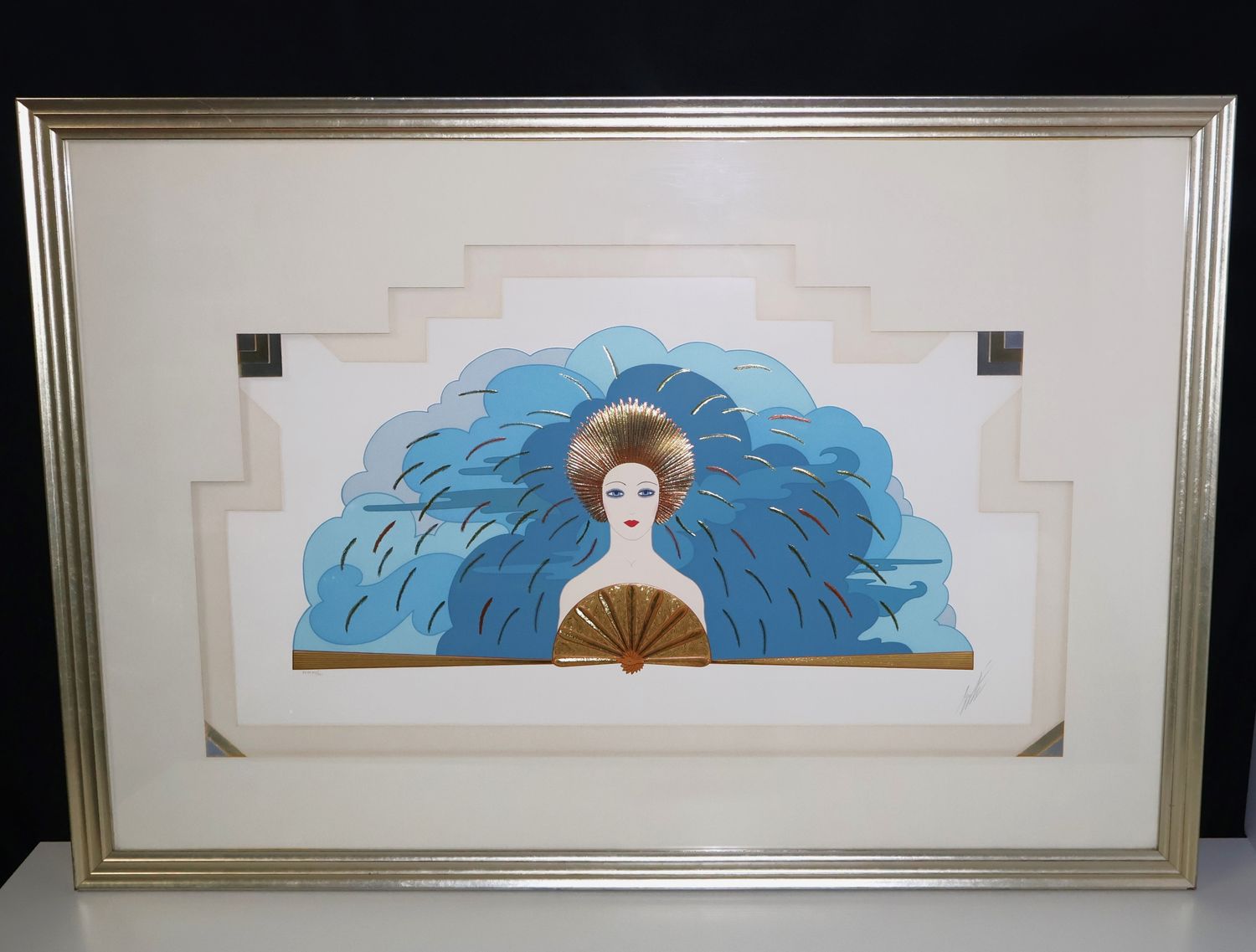 Erte “The Storm” (1987) Framed Serigraph, Hand-Signed | Limited Edition 228/250