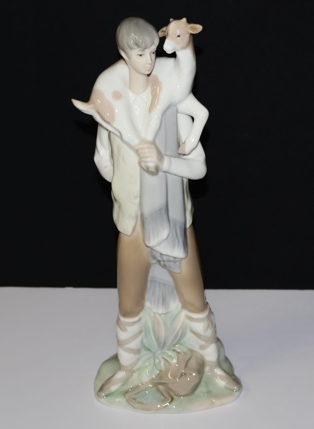 Lladro Shepherd Boy with Goat Porcelain Figurine – 10 1/2” Tall | Item #4506