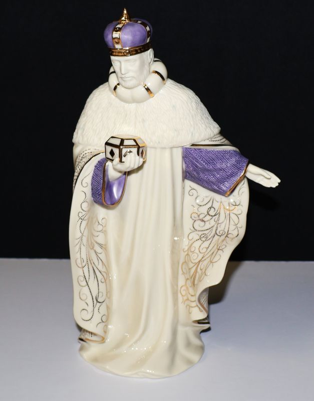 Lenox First Blessing “King Gaspar” Nativity Figurine – 8 3/4" | Original Box