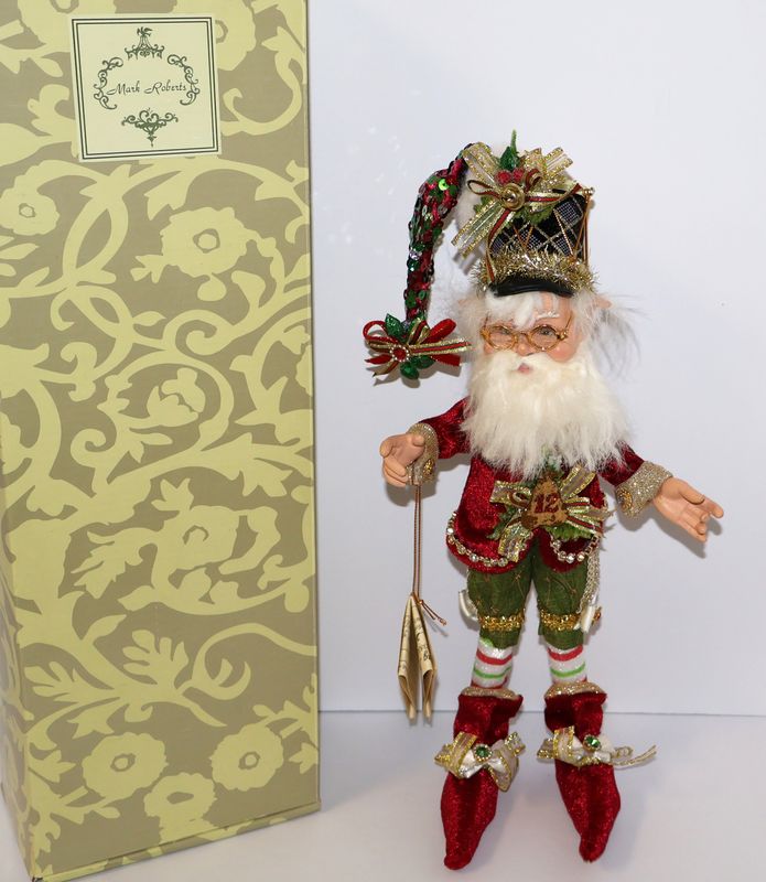 Mark Roberts 12 Drummers Drumming Northpole Elf – 14” | Item #51-23832 | Limited Edition | New in Box