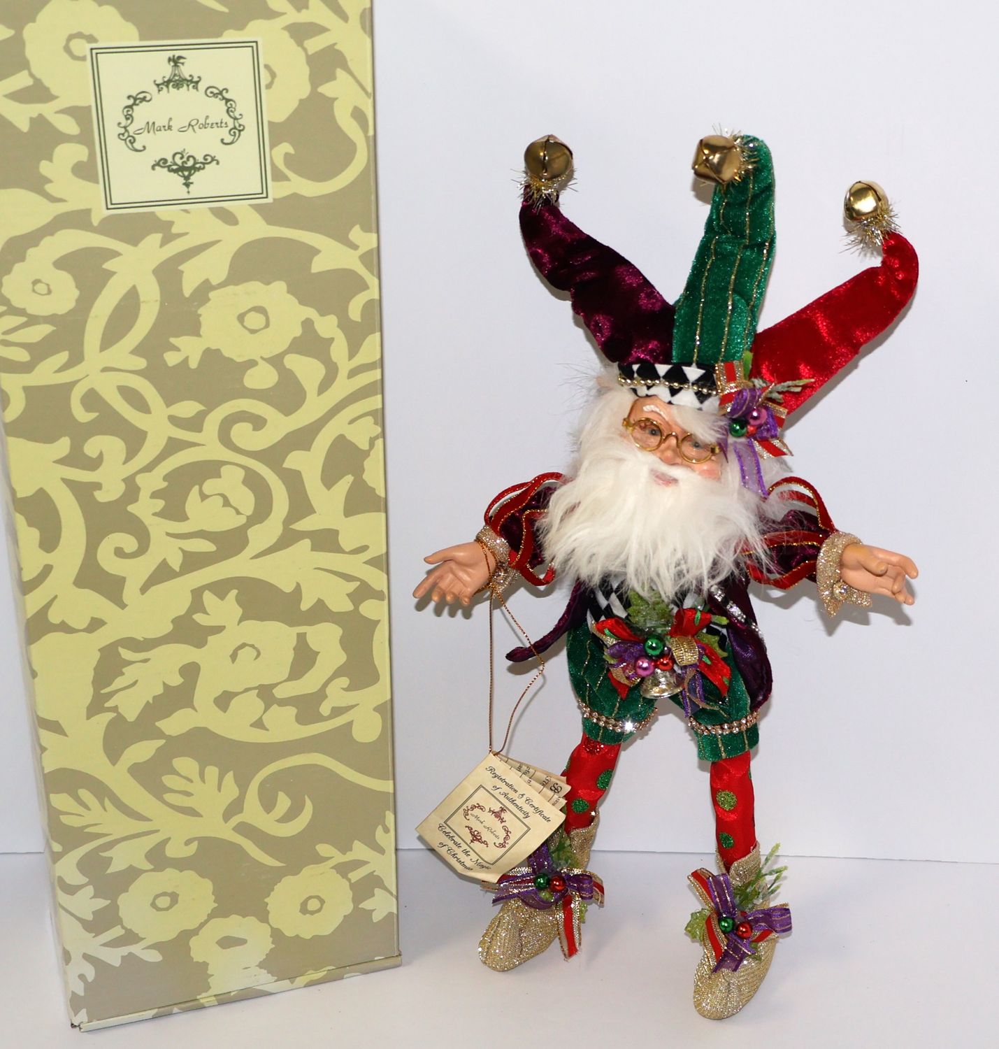 Mark Roberts Northpole Jingle Bells Elf – 13.5” | Item #51-23784 | Limited Edition | New in Box