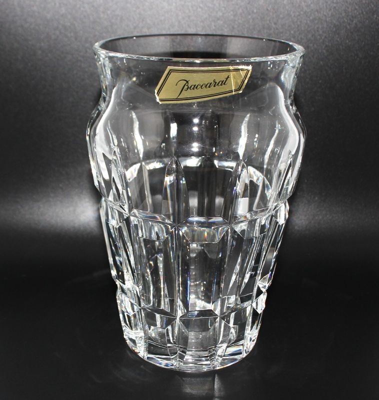 Baccarat Nadine Crystal Vase 6.75” | Signed Baccarat France | Original Gold Label