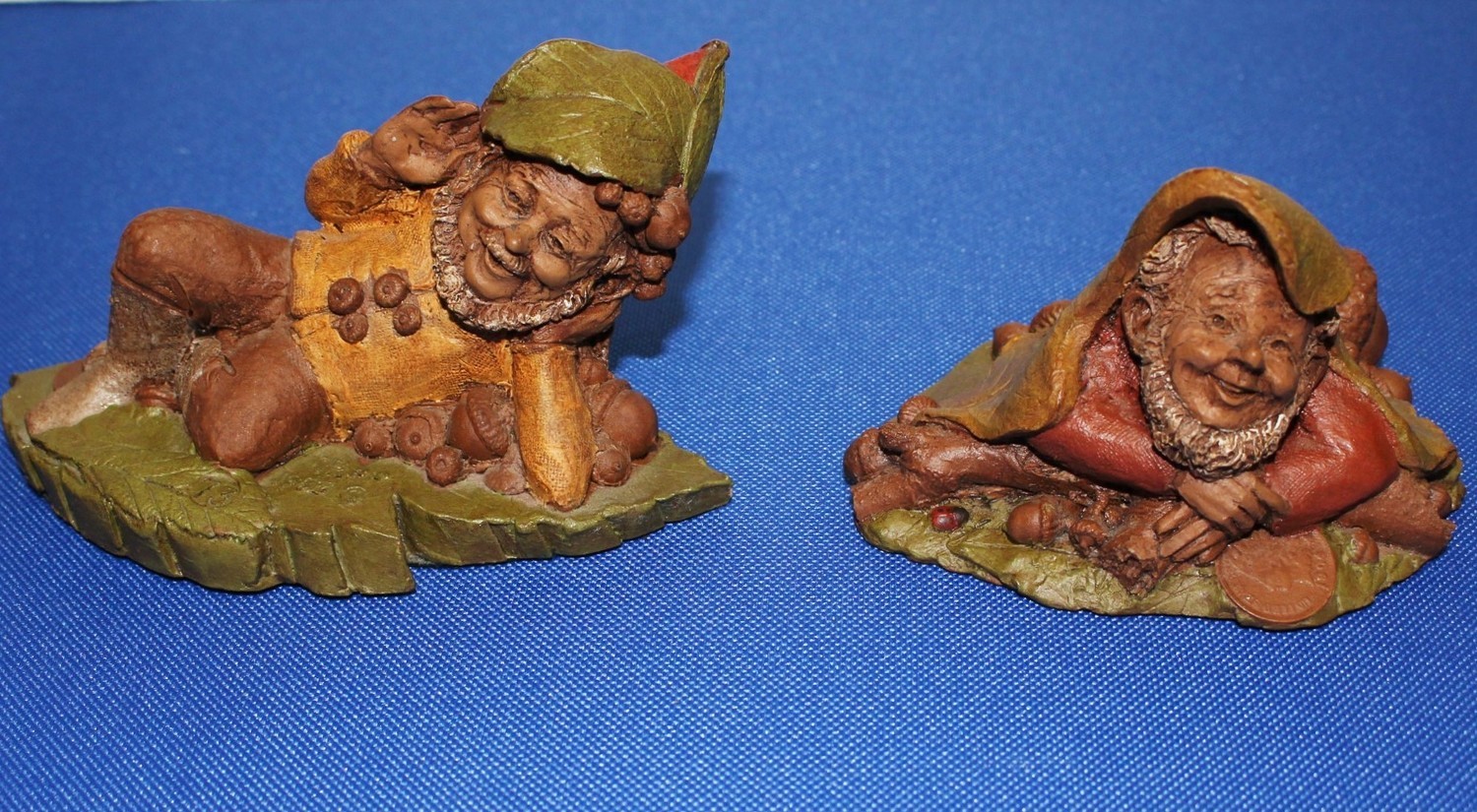 Pair of 1983 Tom Clark "Jeff #73" and "South Bend #85" Gnome Figurines, Signed