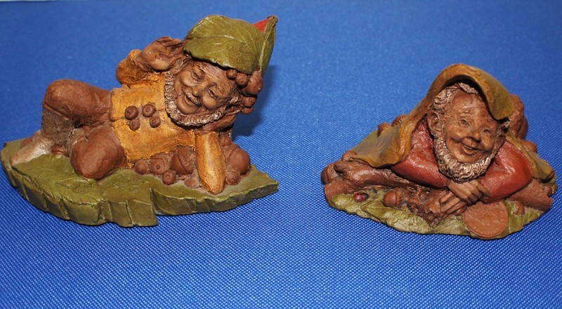 Pair of 1983 Tom Clark "Jeff #73" and "South Bend #85" Gnome Figurines, Signed