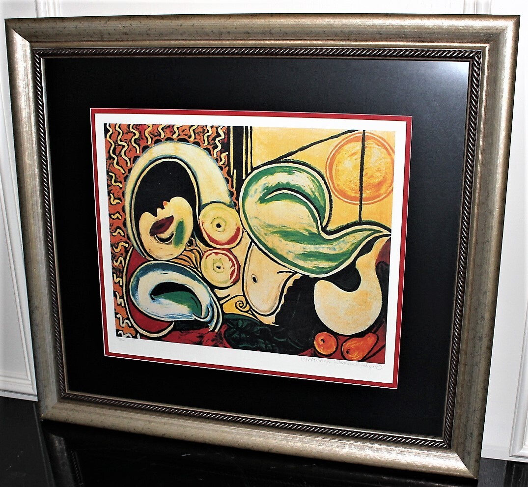 Pablo Picasso Reclining Nude with Sun Limited Edition Framed 39” x 35” Print, Signed