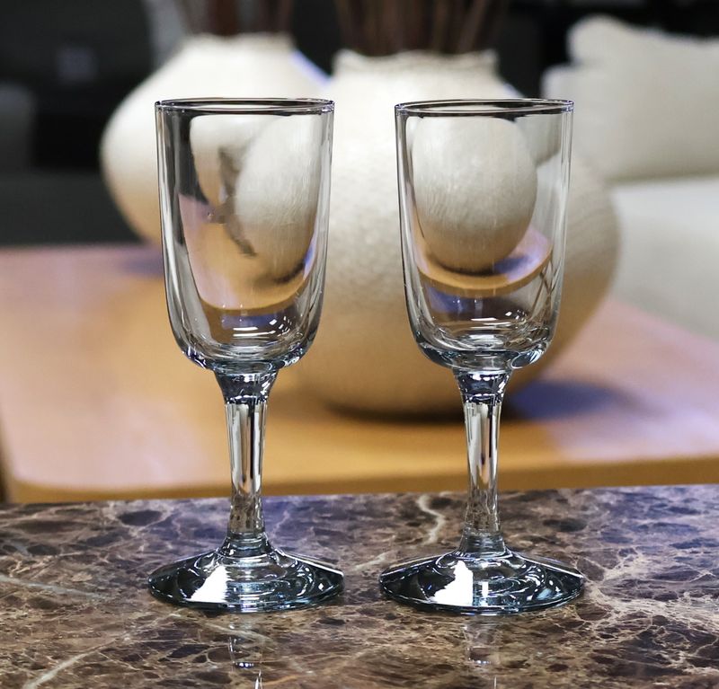 Kosta Boda King Karl Twilight Blue 4" Cordial Glasses Sweden – Set of 2 | Multiple Available