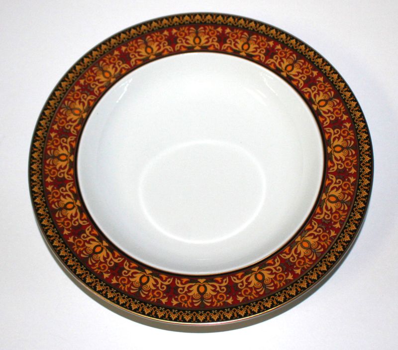 Versace Rosenthal Medusa Red Rim Soup Bowl 8.75” Germany NEW – Multiple Available