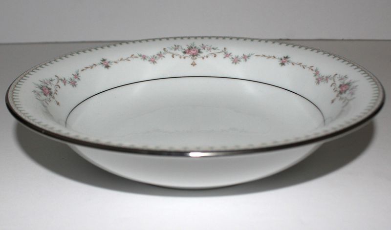 Noritake Fairmont 6102 Platinum Trim 7.5” Coupe Soup / Cereal Bowl – Multiple Available