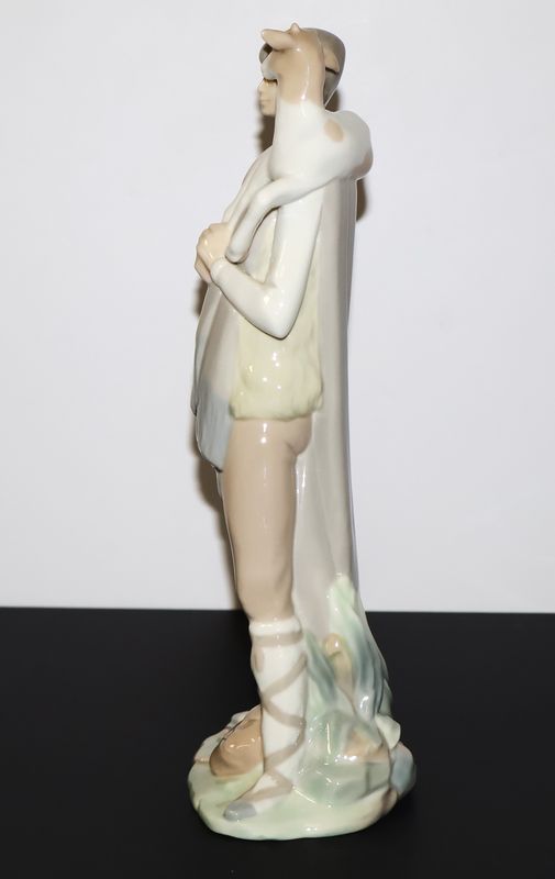 Lladro Shepherd Boy with Goat Porcelain Figurine – 10 1/2” Tall | Item #4506