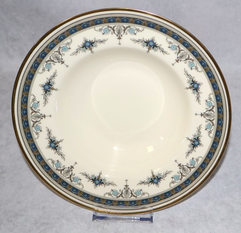 Minton Grasmere Blue 8” Rim Soup Bowl | Multiple Available